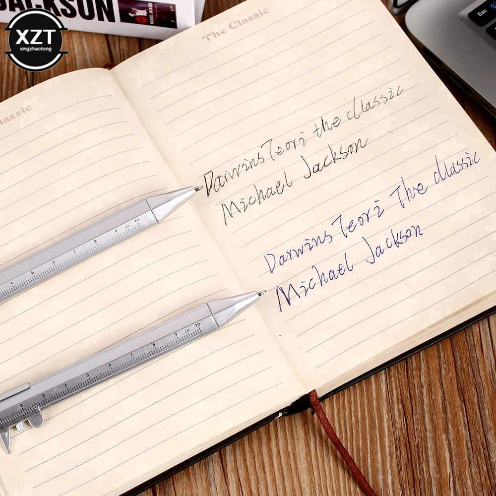 1PCS Multifunction 0.5mm Gel Ink Pen Vernier Caliper Roller Ball Pen Stationery Ball-Point School Office Stationery