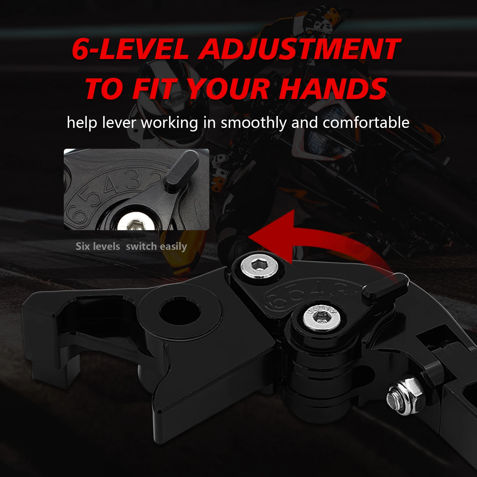 For Triumph Street Scrambler 900 2017-2022 / Scrambler 900 1200 2019-2024 Motorcycle Folding Extendable Brake Clutch Lever