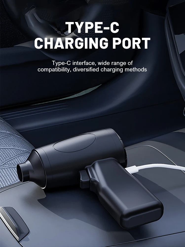 Mini Turbo Jet Fan 85000RPM Wind Speed Brushless Motor Handheld Duct Fan High-Performance Cyclone Turbo Electric Blower