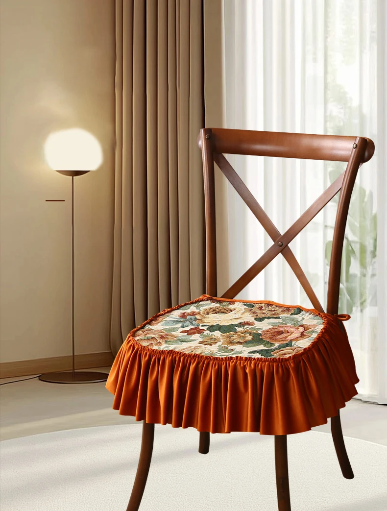 

Чехол на стул для отдыха в европейском стиле, легкий роскошный ветровой чехол на четыре сезона, универсальный бытовой обеденный стол, подушка для сиденья, современный чехол на стул