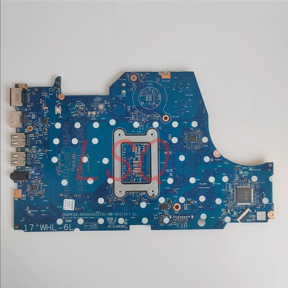 6050A3022701 For HP ProBook 17-BY Laptop Motherboard With CPU i5-8265 PN:L32627-601 100% Test OK