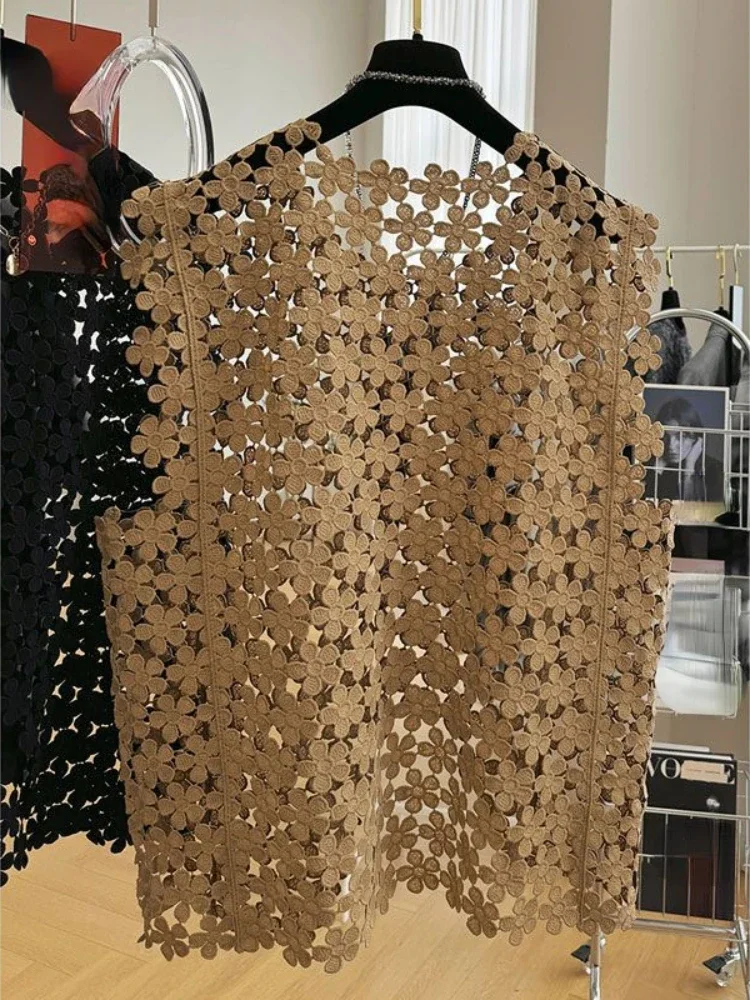 Camisas Vintage sin mangas para mujer, blusa holgada informal con cuello redondo, Color sólido, diseño que combina con todo, moda de verano, 2024