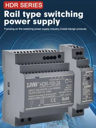 Din Rail Mounted Switching Power Supply HDR-15/30/60/100W 5V 12V 24V 48V Input AC100-240V Mini Size smps