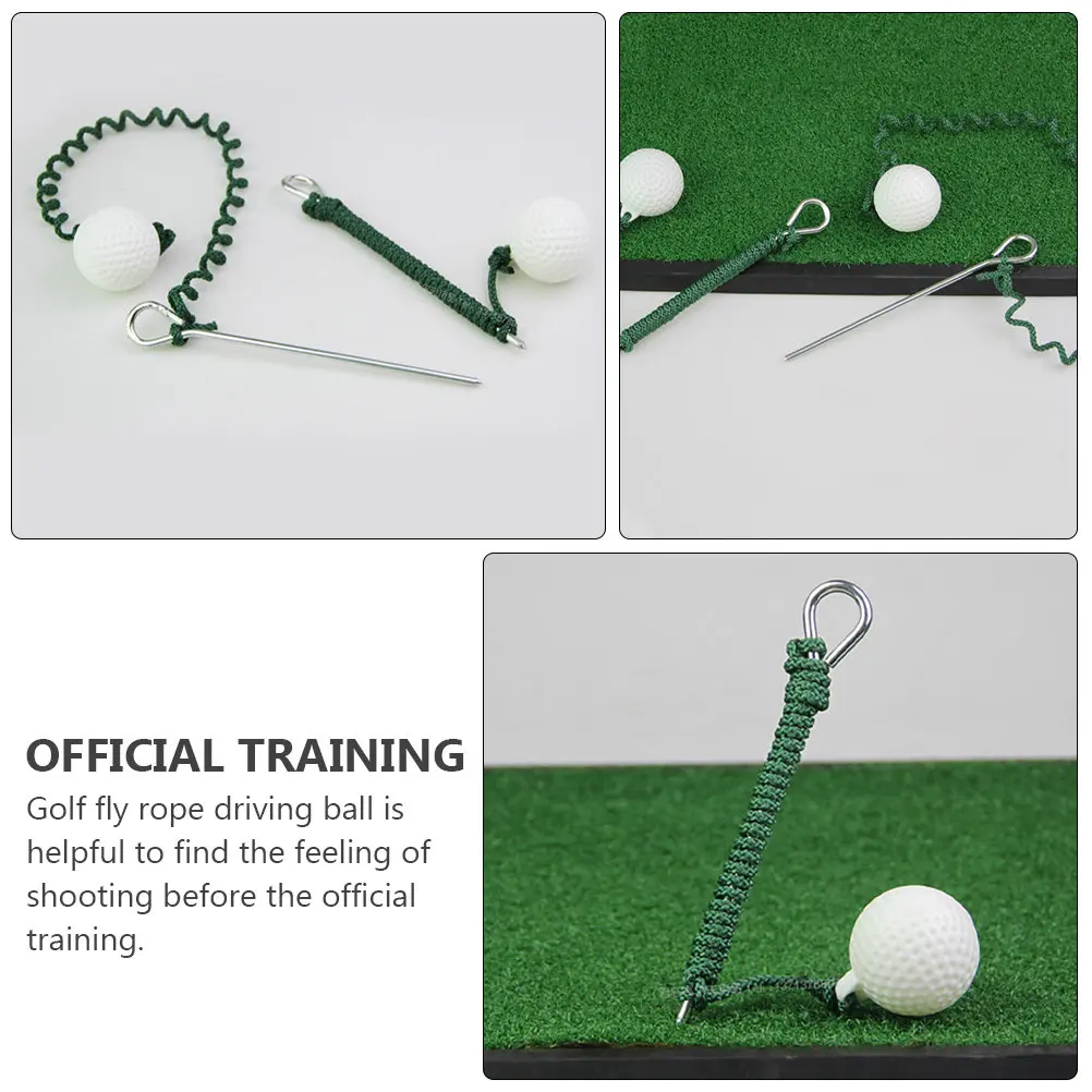 Training Rope Ball Fly Cord Golf Swing Practice Tool for Beginners Visual Ball Flight Tracking Quick Warm Up Session Skill