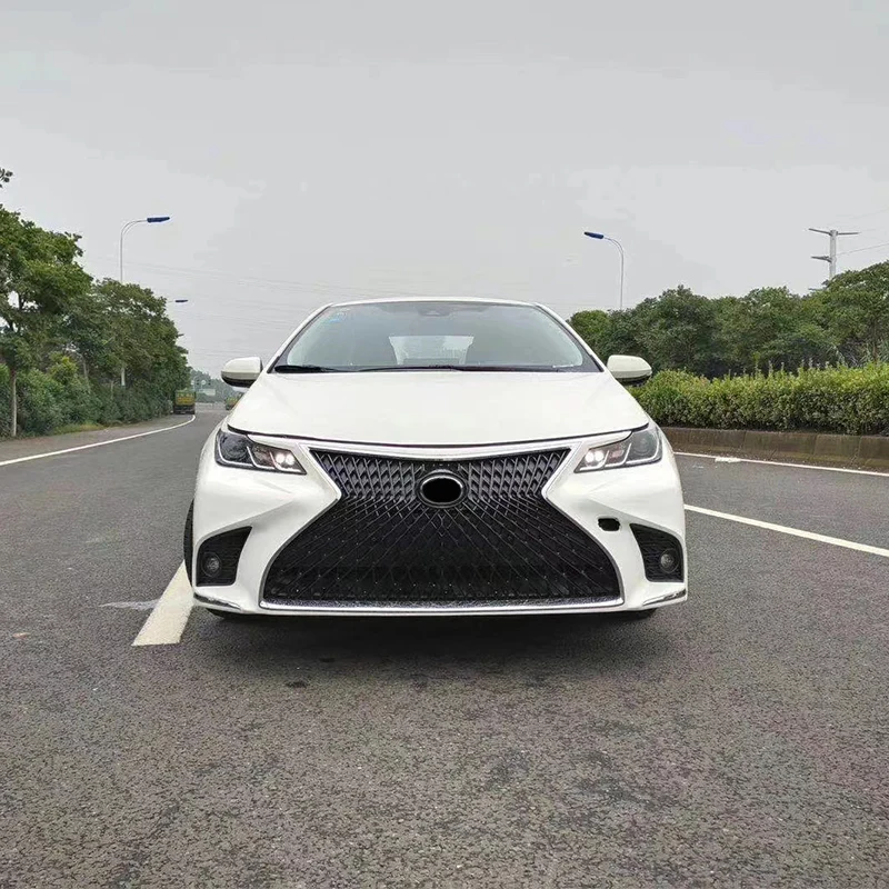 

Front and Rear bumper assembly for Toyota corolla 2019-2022 upgrade to Lexus LS style Body kit with grille