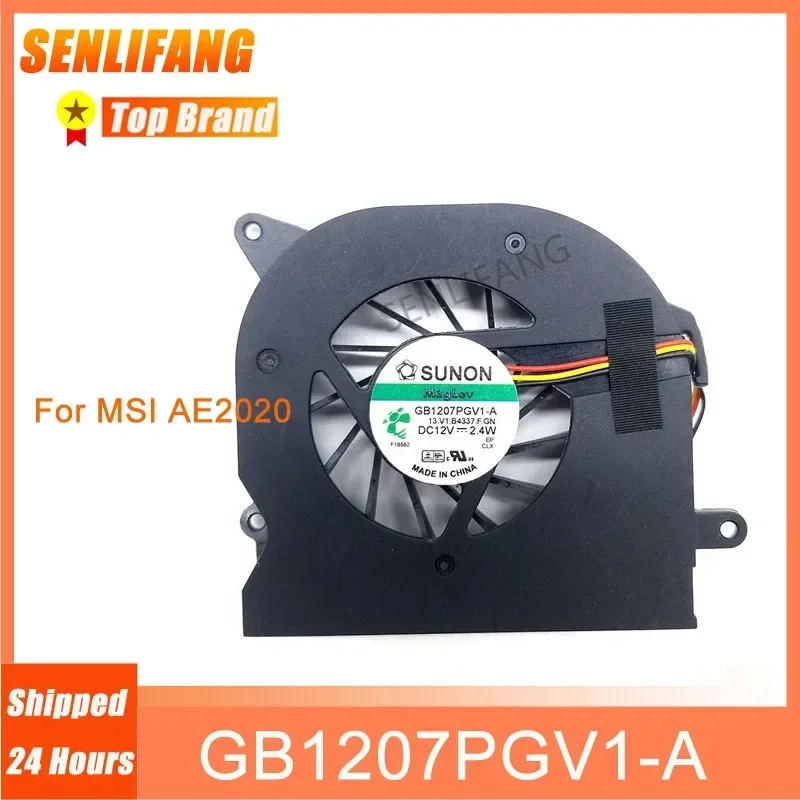 CPU Cooling Fan GB1207PGV1-A 13.V1.B4337.F.GN DC 12V 2.4W 3PINS Cooler For MSI AE2020 Haier Q5 Q5-D212 Q5-C220 Q5-D201 Q5-C801