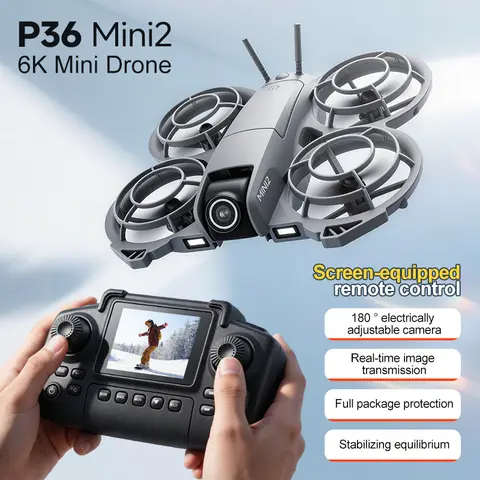 NEW P36 Mini Portable Drone HD Aerial Photography Smart Hover Helicopter 360° Flip Remote Control Quadcopter Toy RC Dron For Kid