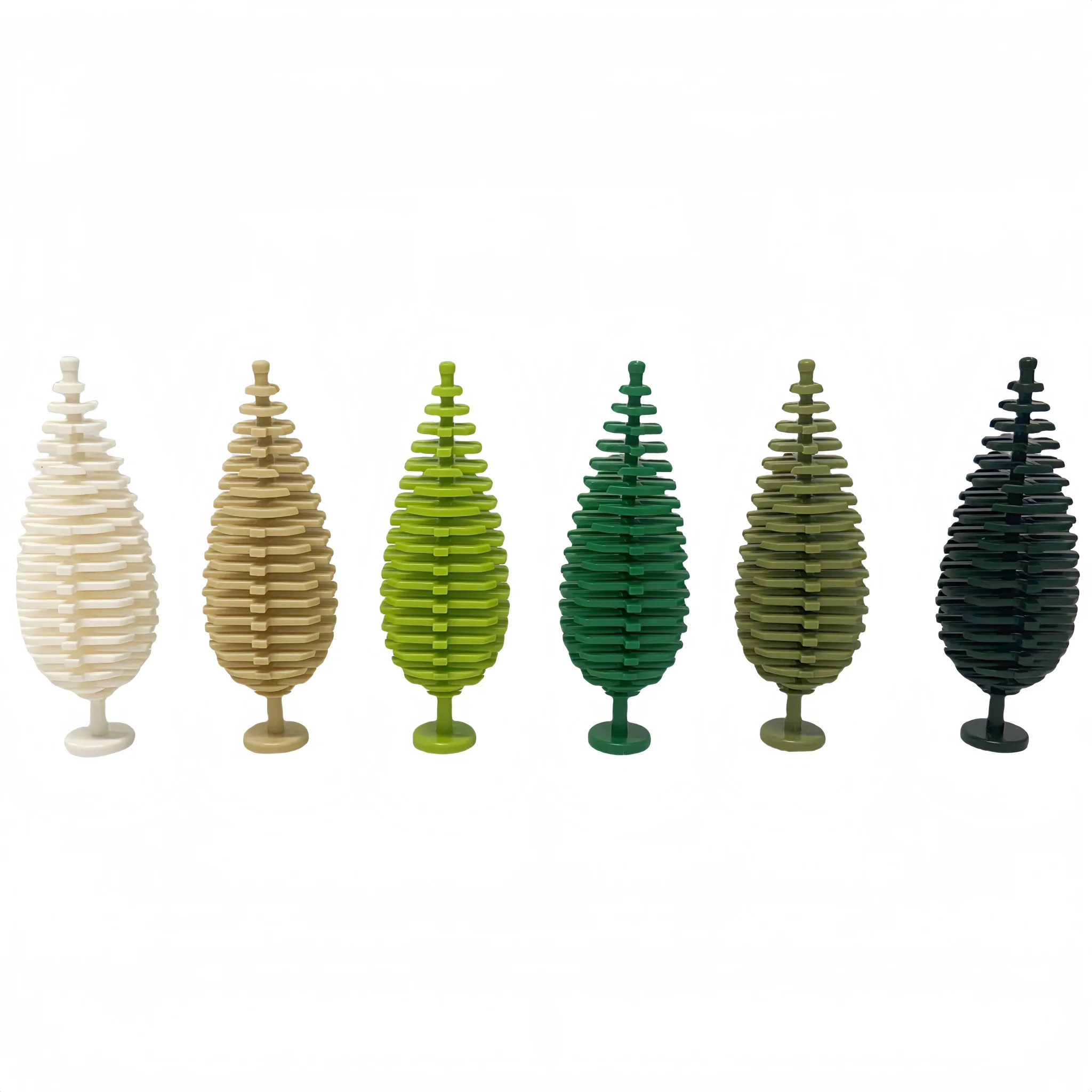 Large Pine Trees 2PCS Building Blocks Set DIY Toys Architectural Landscape Accessories Plants Forest Scenes Decoration Blocks