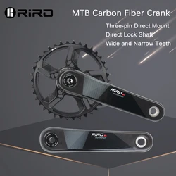 RIRO MTB Carbon Fiber Crank 11/12 Speed Direct Mount Bicycle Carbon Crankset 170mm Bike Chainring 32/34/36/38T for XX1 Bike Part