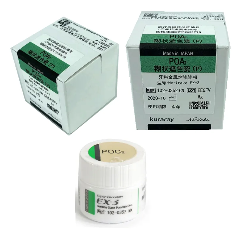 Dental Laboratory Material 6g Noritake EX-3 Paste Opaque Super Body Metal Porcelain Powder POA1 - POD4