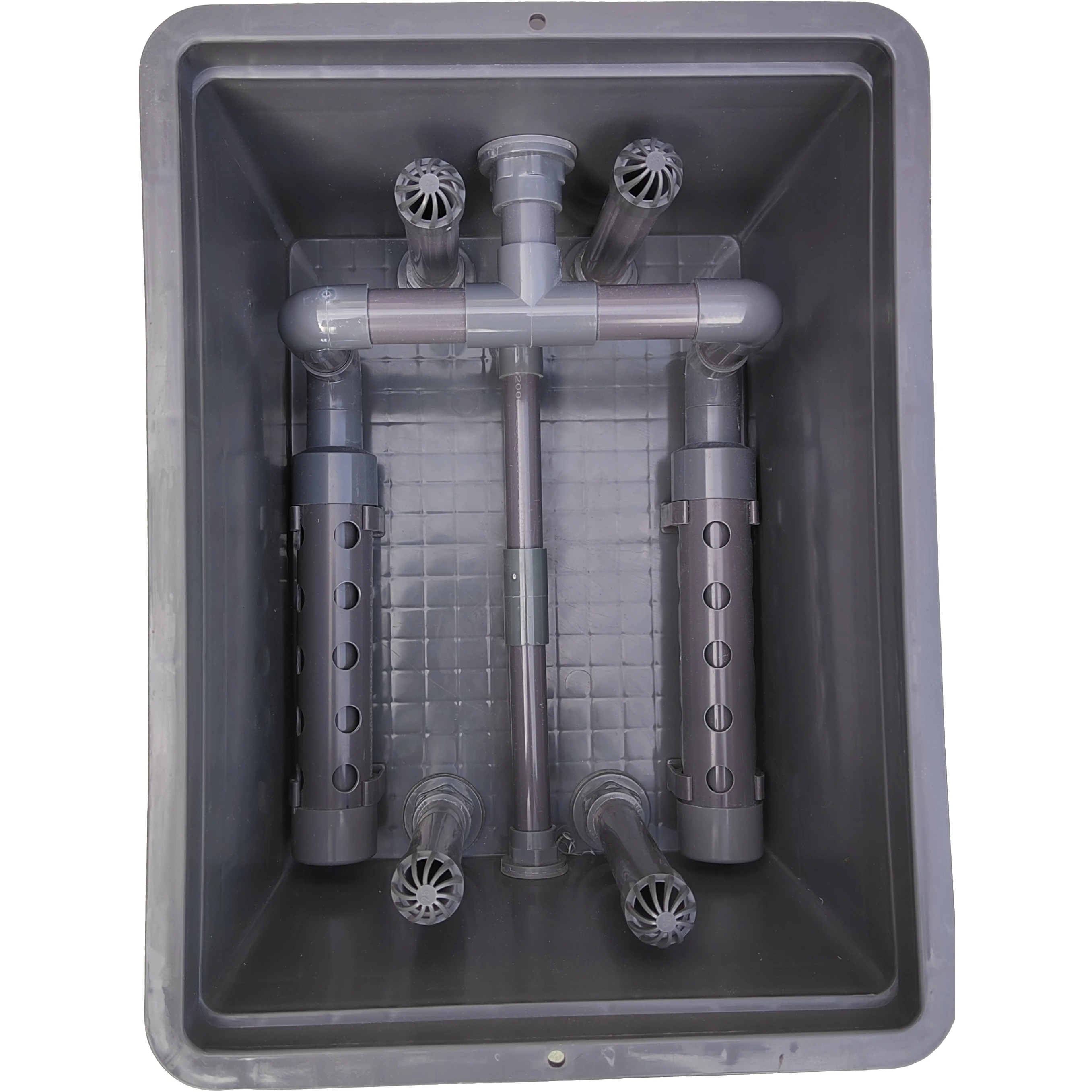 double-layer-sediment-tank-turnover-box-with-upper-mounted-filter-single-layer-marsh-filter-divergent-tube-turnover-box