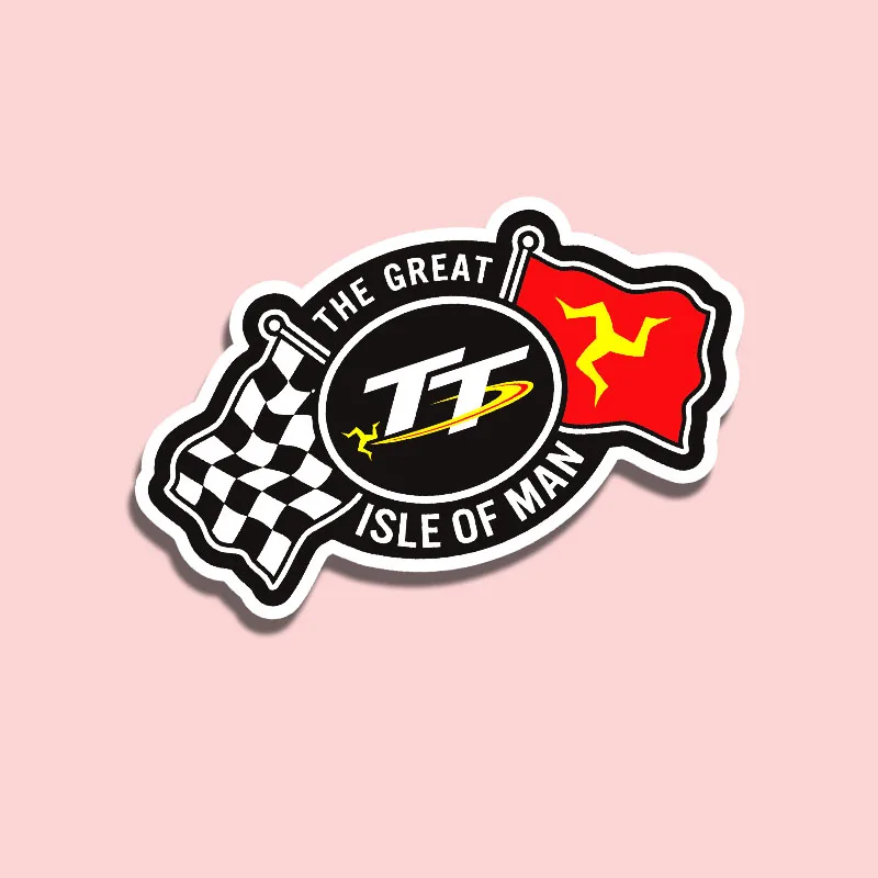 Isle of Man TT Racing Motorcycle Stickers Creative Decals for Motorbike Fuel Tank Fairing Helmet Decoration