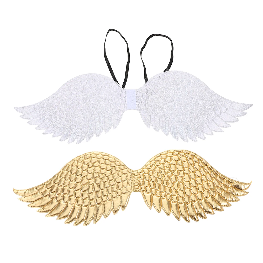 

2Pcs Children Costume Accessories Lightweight for Baby Girl Halloween Dress Up Kids Performances Fairy Wings