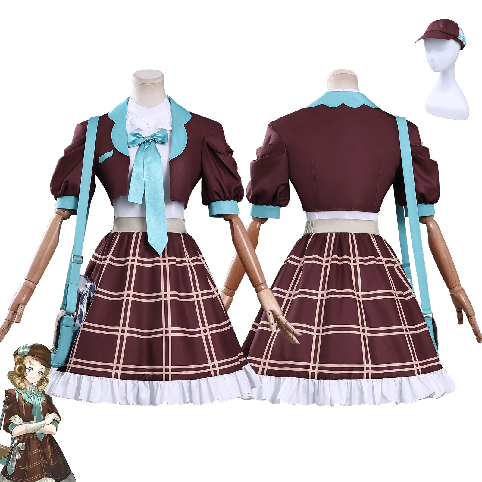 

Reverse: 1999 Night Echo Cosplay Costume The Same Set Including Coat Hat Skirt and Bag for Halloween Stage Performance Costume