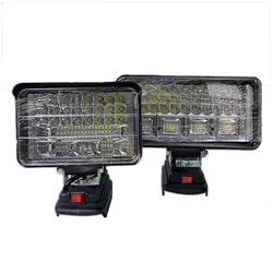 Flashlight 18V LED Work Light Li-ion Battery with USB Camping Lamp Charger Adapter Multifunctional Electric Torch Indoor