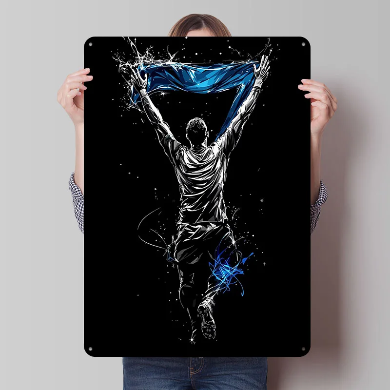 Player Victory Art Metal Sign Wall Art Poster Bedroom Decoration Gaming Football Tin Signs for Home Decoration Room Decorations