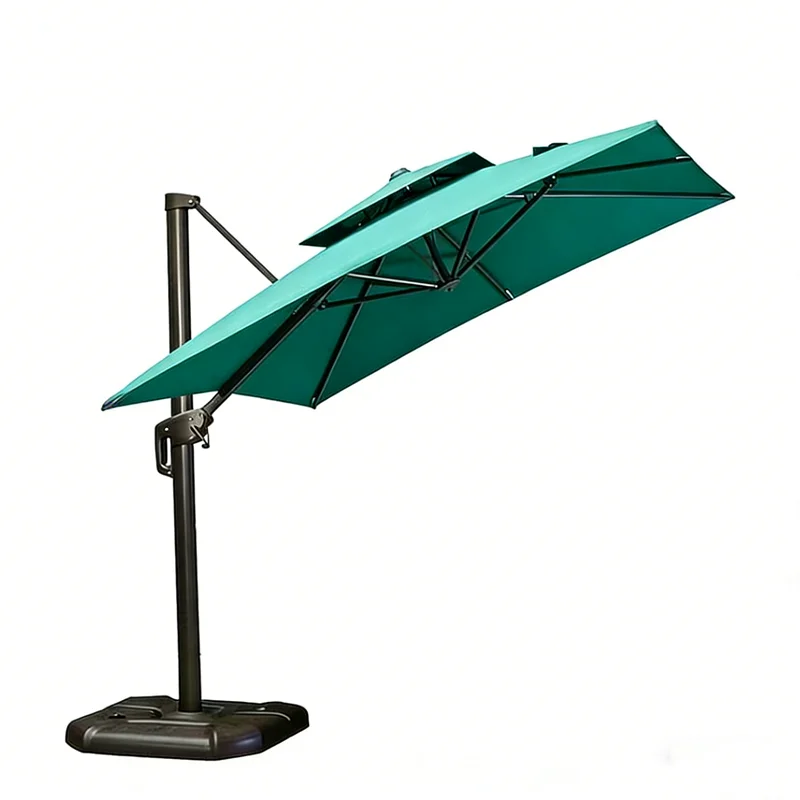 Modern Aluminum Waterproof UV-Resistant Courtyard Umbrella with 2.5m Radii