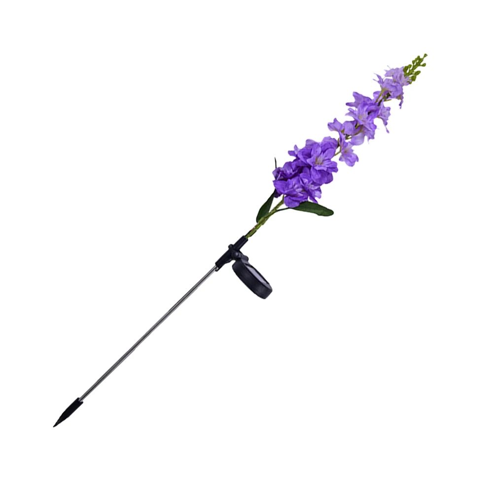 

1pc Solar Violet Flower Lamp Premium Garden Led Stake Light Waterproof Outdoor Decorative Landscape Lighting 600Mah 8-10 Hours