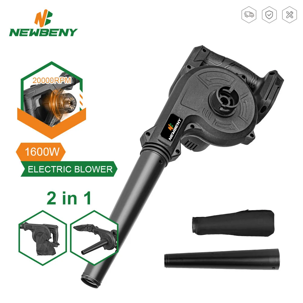 

2 IN 1 1600W Cordless Electric Air Blower Vacuum Cleannig Blower Handheld Efficient Garden Power Tools For Makita 18V Battery