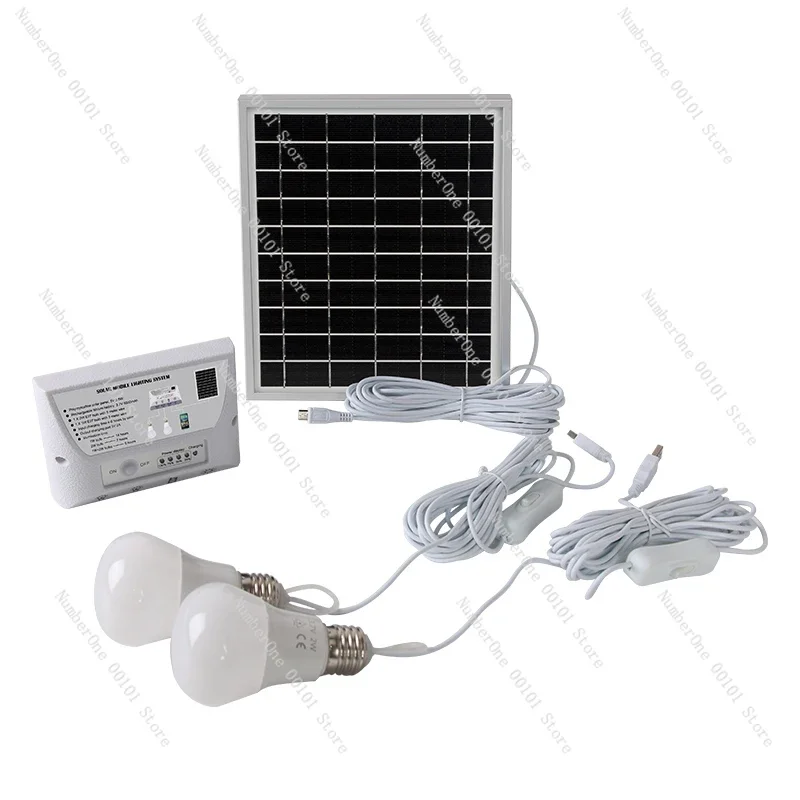 

2020 mini solar system portable solar bulb rechargeable solar power kit for camping