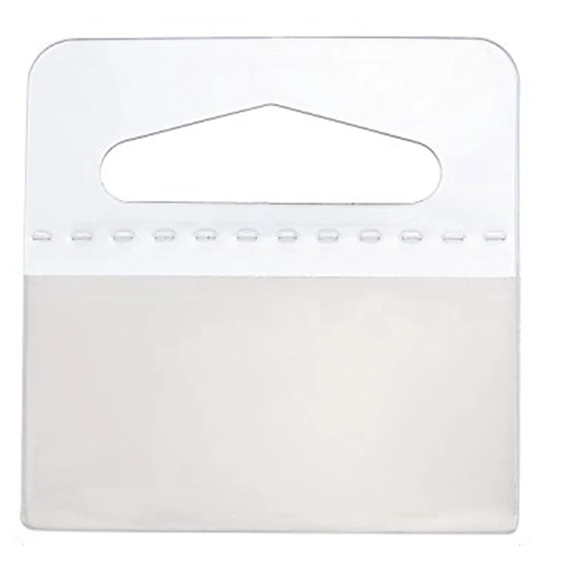 

Adhesive Hang Tag 1-1/2 X 1-1/2 Inch Slot Display Hang Tag Clear Hang Tag Folding Labels For Store Display