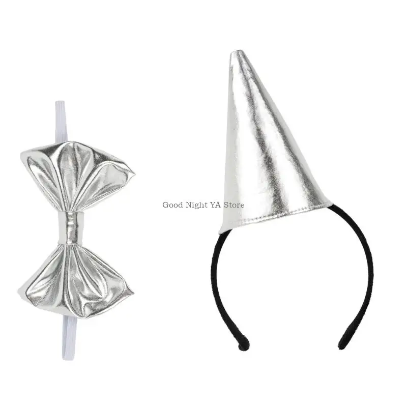 Elastic Tin Man Headpient Bowtie Roupe