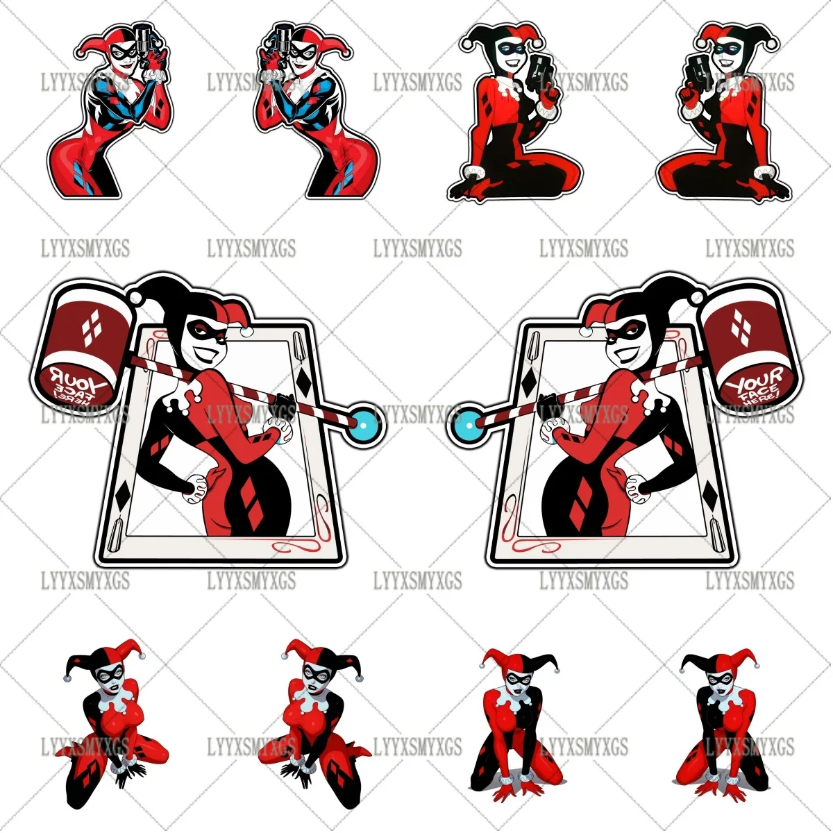 

Self-Adhesive Custom Anime Superhero Car Stickers Waterproof Sunscreen Vinyl Decal PVC Wholesale Car Decoration