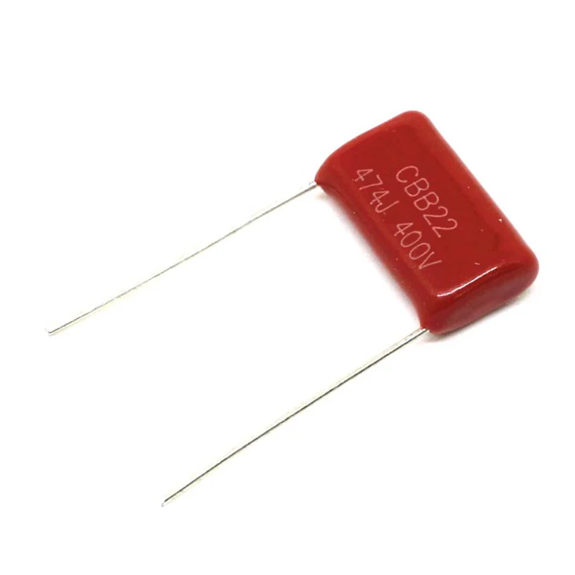 

20pcs CBB22 474J400V 400V474J 470nF 400V 5% P10 Foot Distance 10mm Metallized Polypropylene Film Capacitor