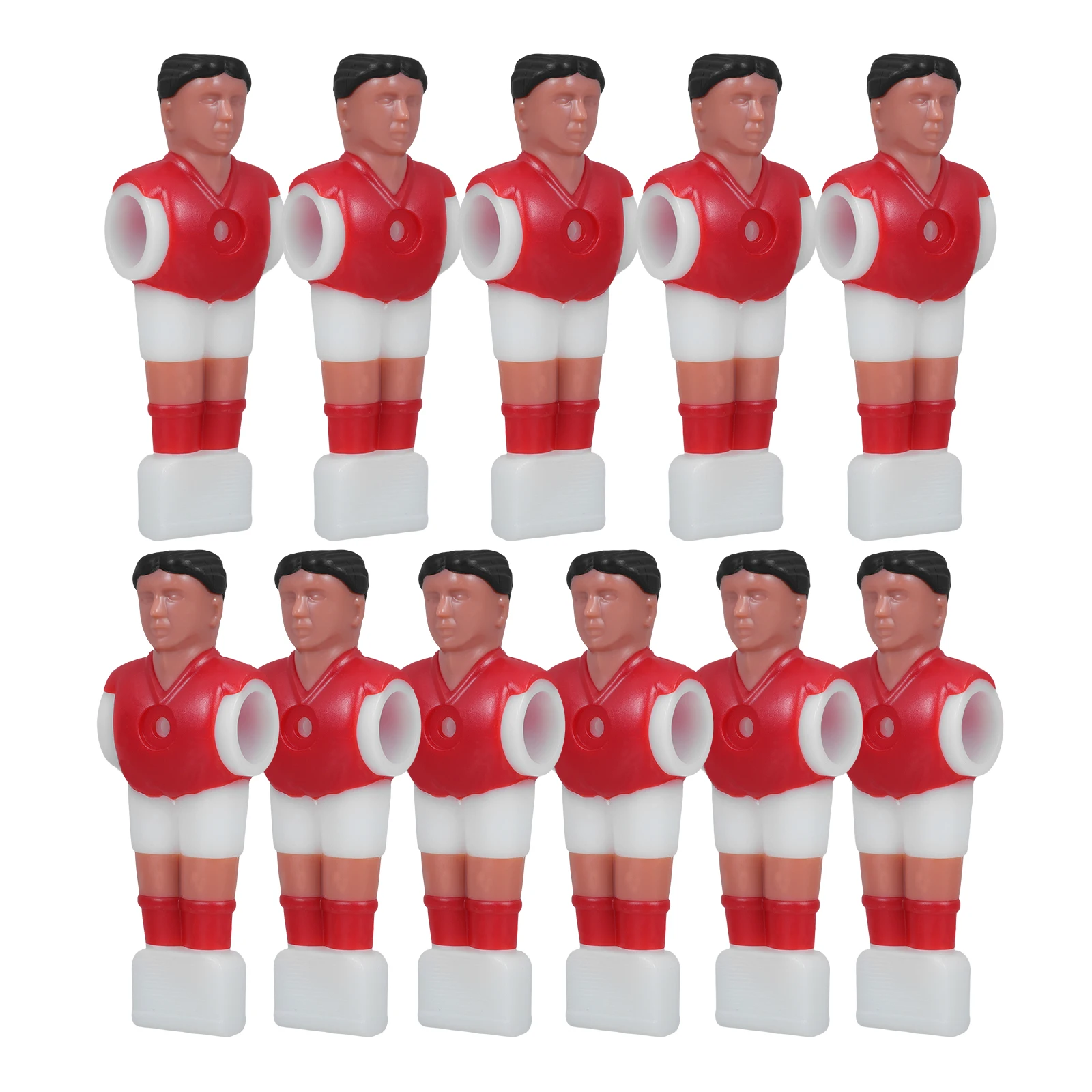 11 Buah Patung Aksesori Suku Cadang Pemain Sepak Bola Pria Pengganti Foosball Pemain Boneka Meja Sepak Bola