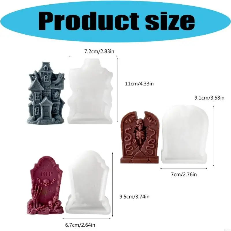 3D-Silikon-Handwerksformen für Raumdekorationen, Kerzenherstellung, Silikonform, Backen, Handgussformen, Kerzenformen, B03E – Detail 6