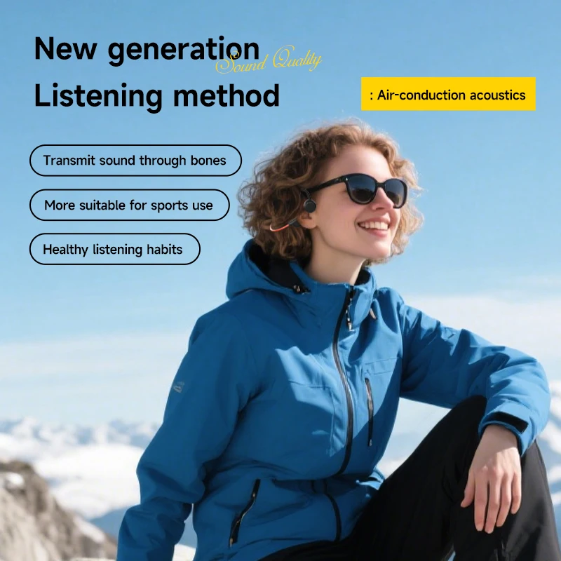 Lenovo Bone Conduction Headset Bluetooth 5.4 With Mic Waterproof Exercise Fitness Wireless Swimming Sports Headphone New 2026 image 3