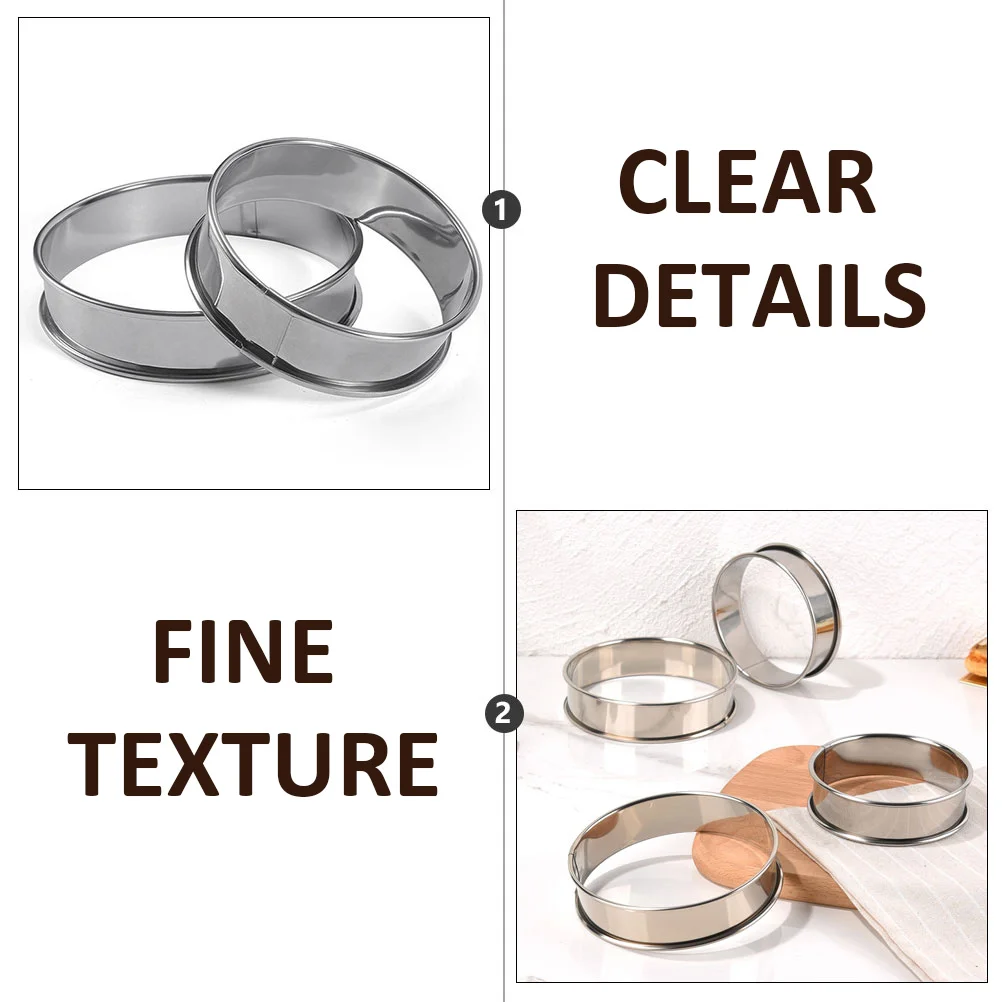 

12pcs Stainless Steel Pizza Saucing Deep Kitchen Bakeware Tool for Pan Accessories High Temp Resistant for Cake