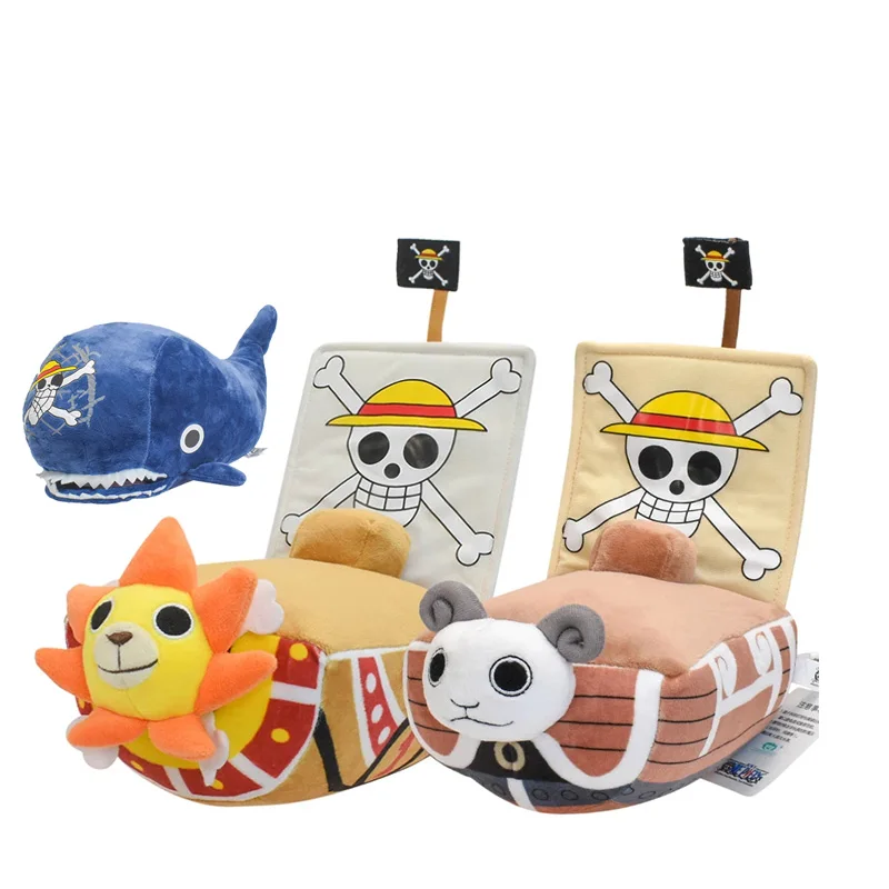 One Piece Plush Gonbe Sunny Kun Going Merry Uta Chopper Dolls Anime Laboon The Straw Hat Pirates Sign Whale Island Stuffed Toys