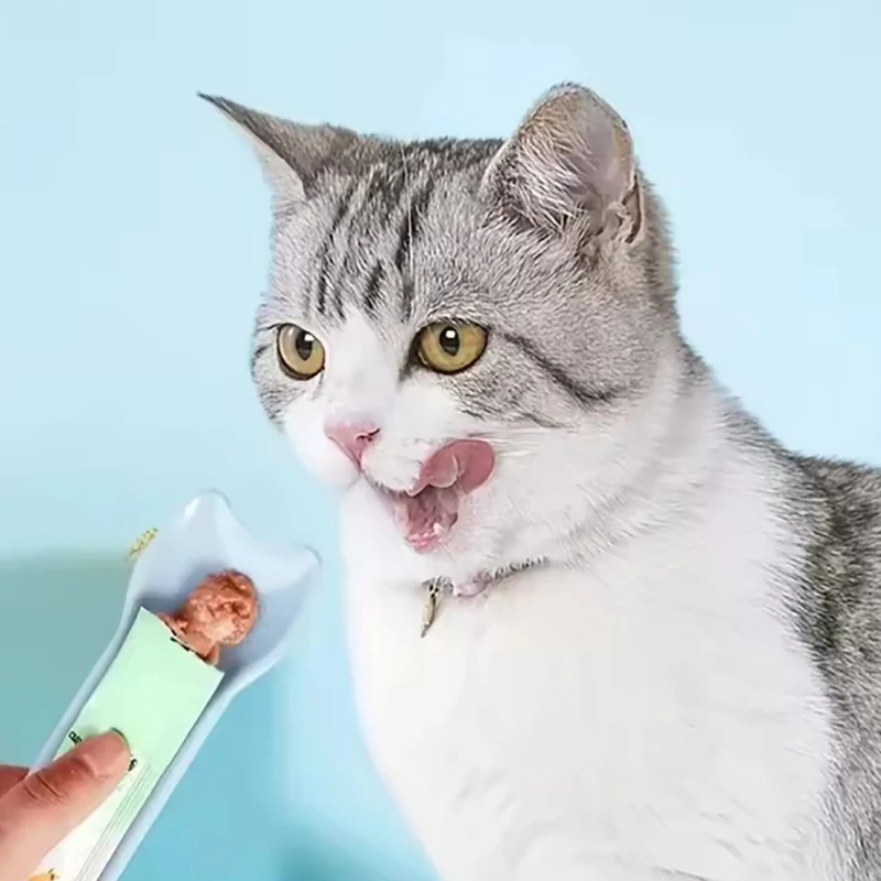 

Pet Supplies Cat Bar Feeding Spoon Cat Snack Can Spoon Squeezer Plus Large Cat Spoon Cat Bar Feeding Device