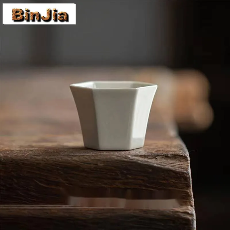 

2pc/lot Plant Ash Handmade Master Cup Japanese Kung Fu Tea Set Smelling Teacup Water Jug Cups Ceremony Ornaments Drinkware 40ml