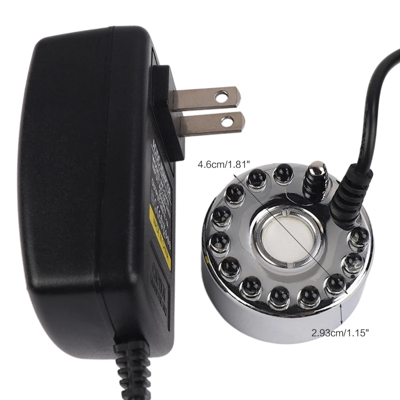 24V Siêu Âm Phun Sương Tạo Có Đèn LED Mini Phun Sương Tạo Ẩm Hình Ếch Con Vòi Phun Nước Máy Sương Mù Atomizer Tạo Ẩm & Loại Bỏ