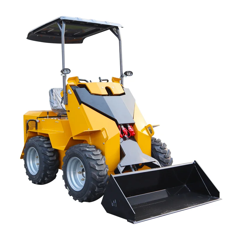 جرافة انزلاقية عجلة مع مرفق سريع للشوكة والمزيد، متعددة الوظائف #4