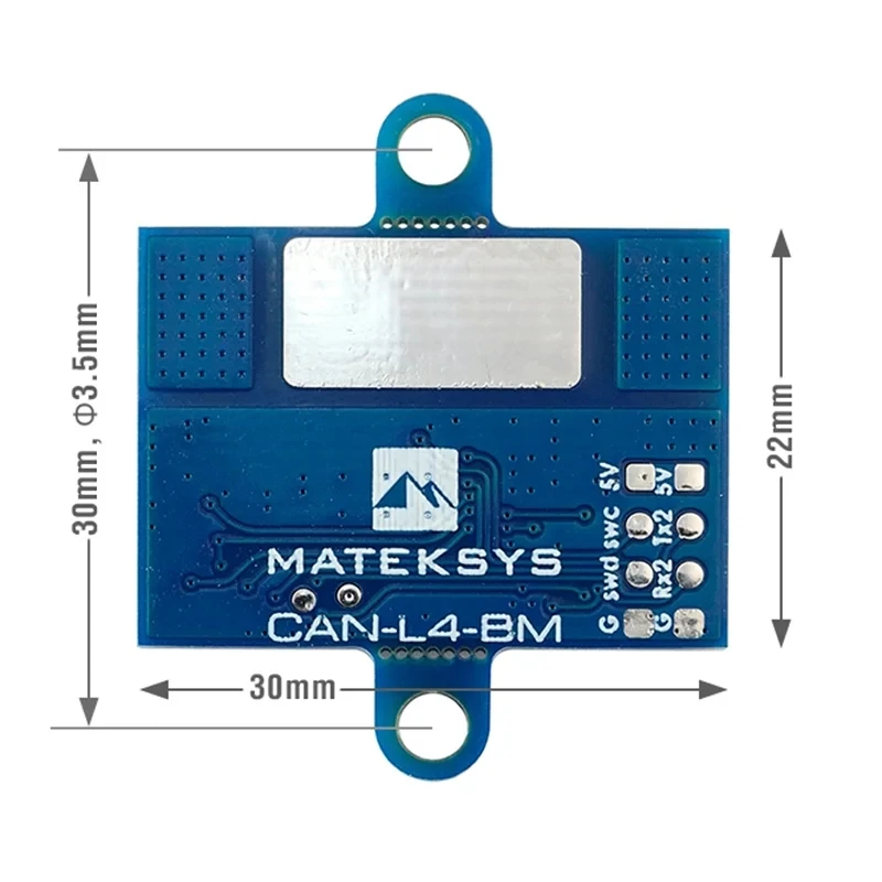 MATEK CAN-L4-BM cyfrowy monitor mocy AP_Periph CAN TI INA239 DroneCAN 30*22mm ArudPilot do kontrolera lotu RC samolot