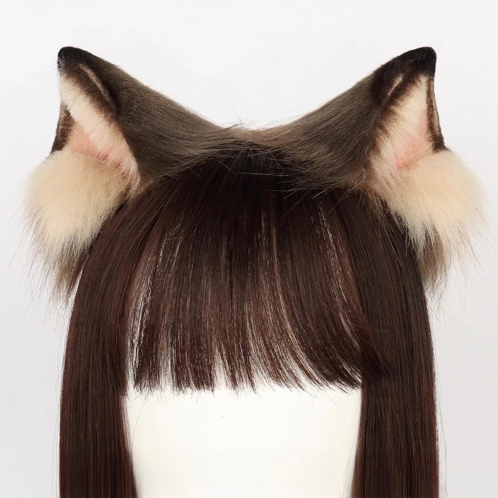 

Simulated Siamese ear headband cosplay handmade animal ear original cat accessory cute KC cat ear headband Lolita prop