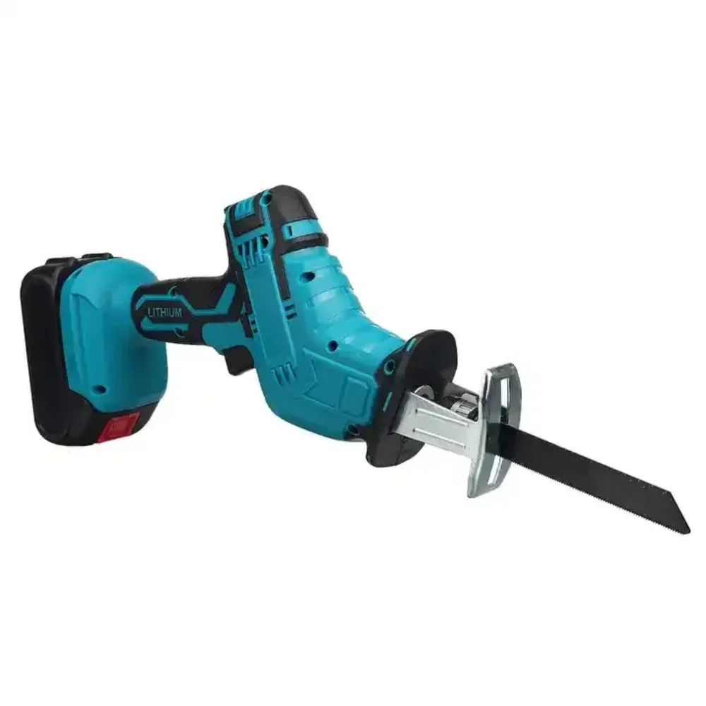 21V Cordless Electric Reciprocating Saw Rechargeable Li-ion Battery Saw Quick Change BladeMetal Wood PVC Cutting Power Tools