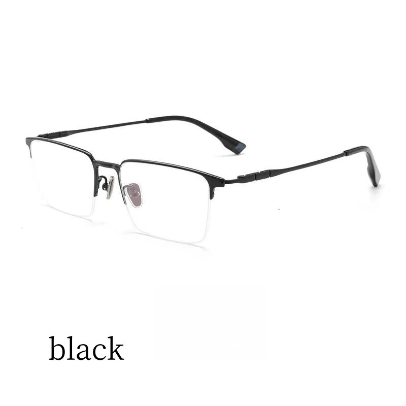 

54mmOptical Glasses Large Size Pure Titanium Frame Prescription Eyeglasses Men Glasses Eyewear for Big Face 86038J