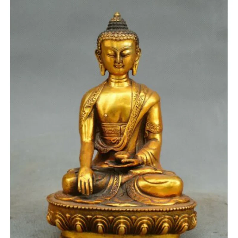 Old Buddhism Sakyamuni Buddha Amitabha Tathagata Bodhisattva Bronze Statue angel