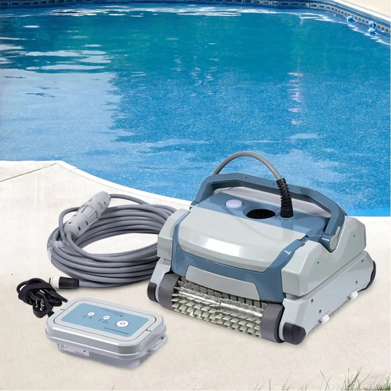 Robot Limpiafondos Inalámbrico Automático para Piscinas, Aspiradora Robótica sin Cable, Accesorios para Escalar Paredes de Piscinas Enterradas