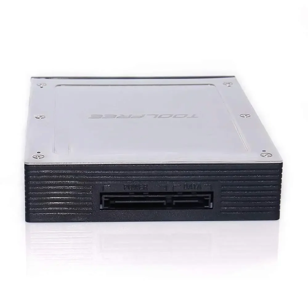 Conversor de rack ultrafino de 2,5 polegadas HDD/SSD para 3,5 polegadas SATA III 6 Gbps, armazenamento de mesa sem rack de ferramentas