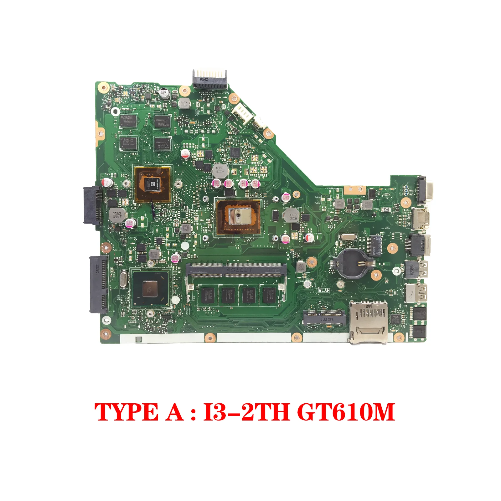 EllFU-Carte mère pour ASUS X55VD F55VD X55C F55C, carte mère d'ordinateur portable I3-2th Isabel ou support i3 i5 UMA/GT610M carte mère 4 Go-RAM