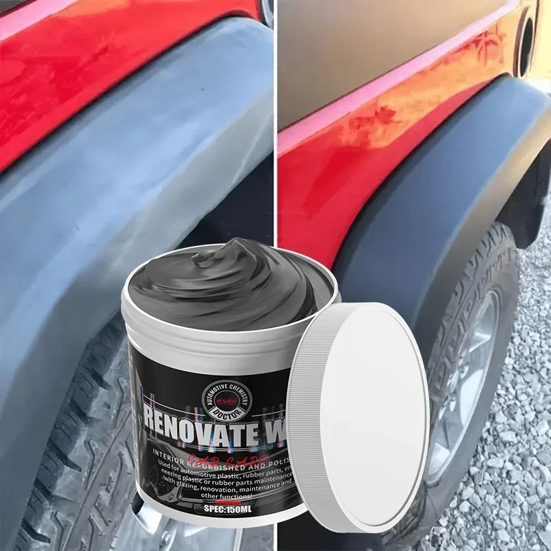 NEW Car Bumper Repair Paste - Restores Artificial Leather with Plastic, Enhances Black Effect, Car Polishing with Refurb Coating