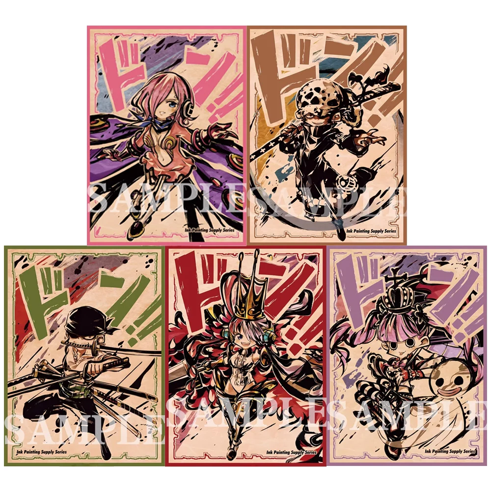 Fundas para tarjetas de una pieza de Anime, 60 uds., 67x92mm, una pieza/Uta/Perona/Zoro/Ro, para tarjetas de juego OPCG TPCG o MTG PKM