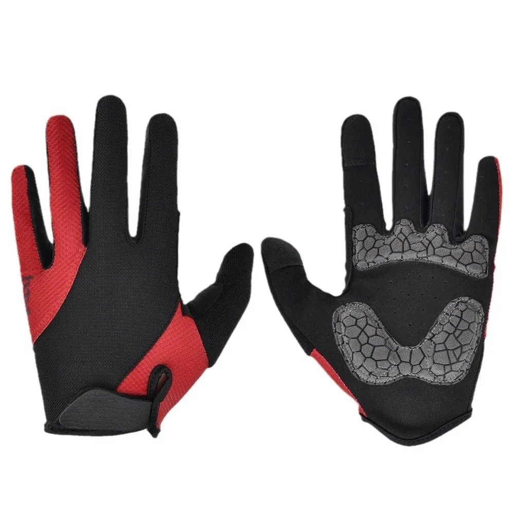 Cycling Gloves, Splicing Long Finger Cycling Gloves Outdoor Sports Gloves Full Finger