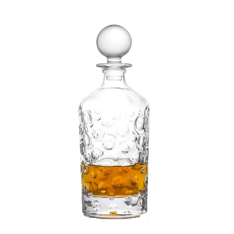 

Hot-selling whisky decanter European glass bottle empty bottle whisky wine bottle wine jug