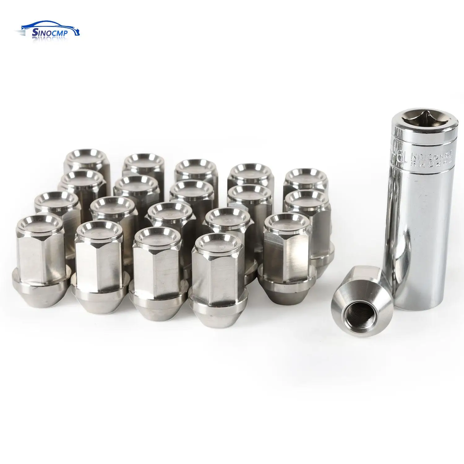 

20 PCS Universal Stainless Steel Lug Wheel Nuts Hex 19mm Length 35mm M12*1.5 Car Engine Replacement Parts Auto Accessories